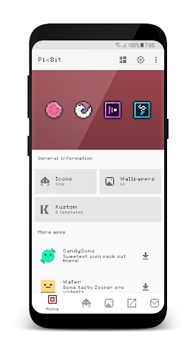 PixBit - Pixel Icon Pack - Personalization - apps