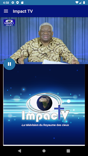 Android application Impact TV screenshort