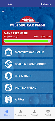 West Side Car Wash Screen 2