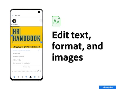 Adobe Acrobat Reader: Edit PDF Capture d'écran