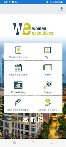 Android application Women Executives screenshort