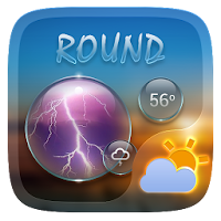 Round GO Weather Widget Theme