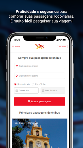Android application Six – Venda de passagens screenshort