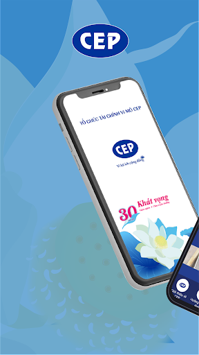 Android application Tổ chức tài chính vi mô CEP screenshort