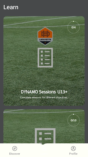 J7 Soccer Sessions Screen 2
