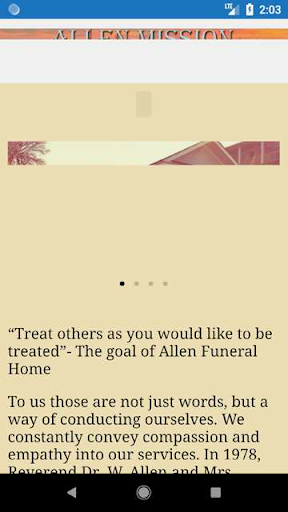 Android application Allen Mission screenshort