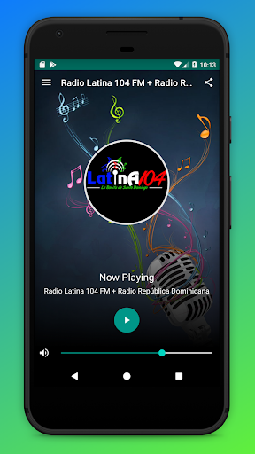 Android application Latina 104 Radio Santo Domingo screenshort