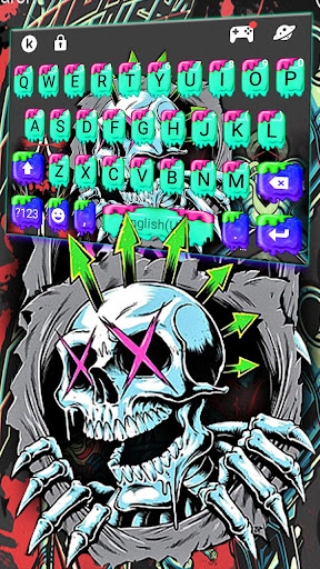 Android application Skeleton Graffiti Keyboard The screenshort