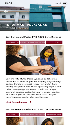 Pengaduan RSUD Doris Sylvanus Screen 3