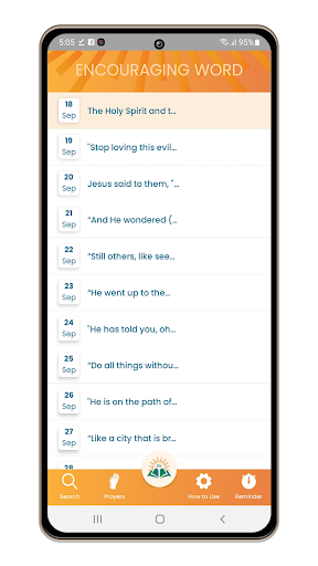 Android application Encouraging Word Mark Stewart screenshort