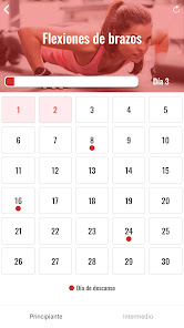 Screenshot 2 Reto de flexiones en 30 días android