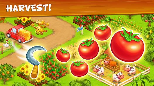 Jogo de Fazenda e Criar Animais Para Celular Fazenda Farm Android ios  Gameplay 