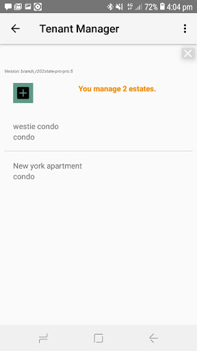 Estate and Tenant Manager Pro Screen 2