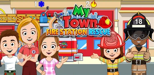 My Town : 消防站救援（救火車和救護車）