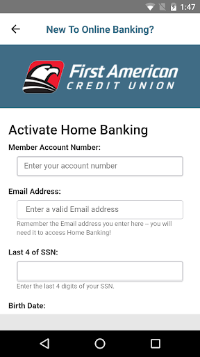First American CU Mobile Screen 2