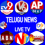 Telugu News Live TV - TV9, NTV, ABN, TV5, Sakshi icon