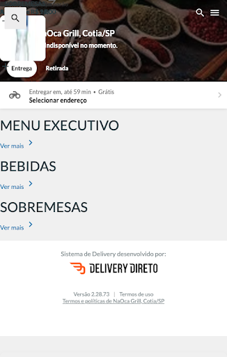 NaOca Grill Delivery Screen 2