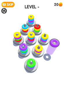 Screenshot 12 Hoop Color Sort Ring Games android