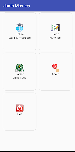Android application Jamb Mastery screenshort