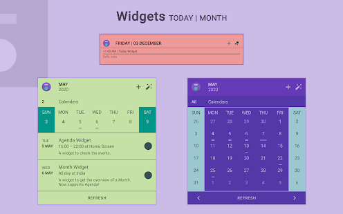 Everyday | Calendar Widget Screenshot
