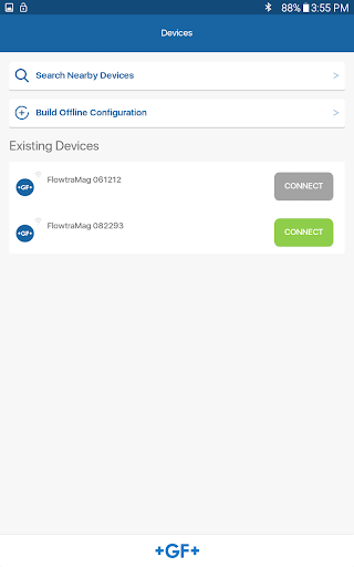 GF Configuration Tool Screen 2