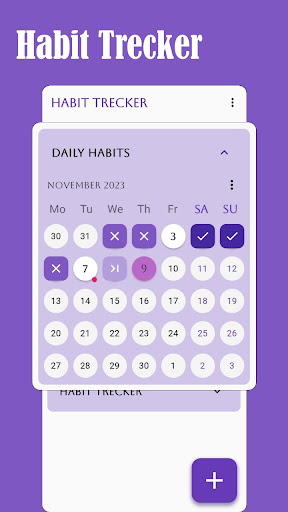 Habit Tracker & Remainder Screen 2