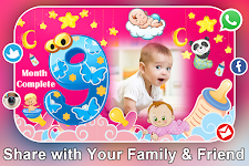 screenshot of Baby Month Photo Frame Collage