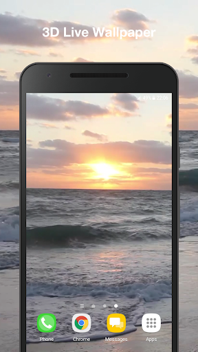 Android application Real Beach Live Wallpaper Pro screenshort