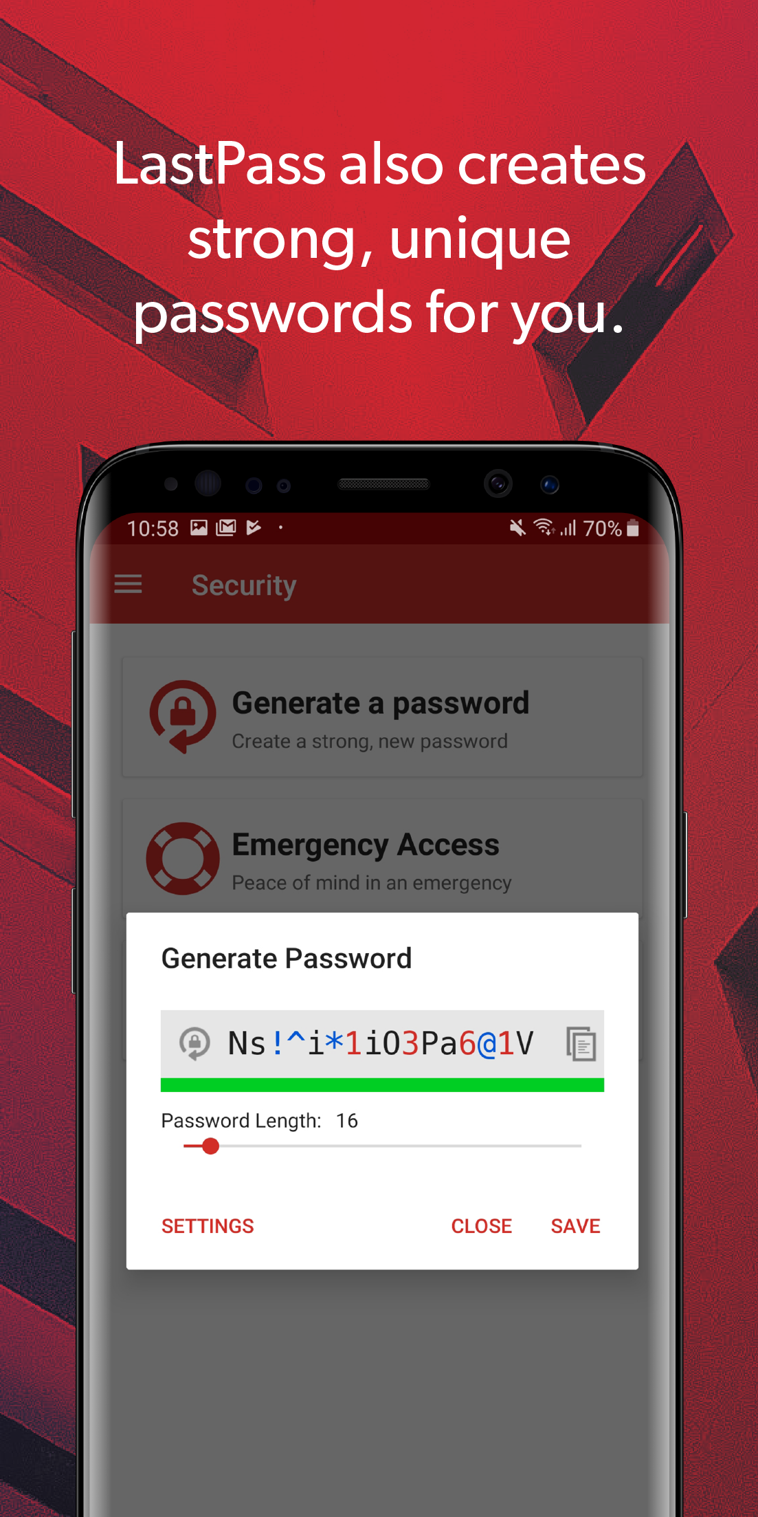 Android application LastPass Password Manager screenshort