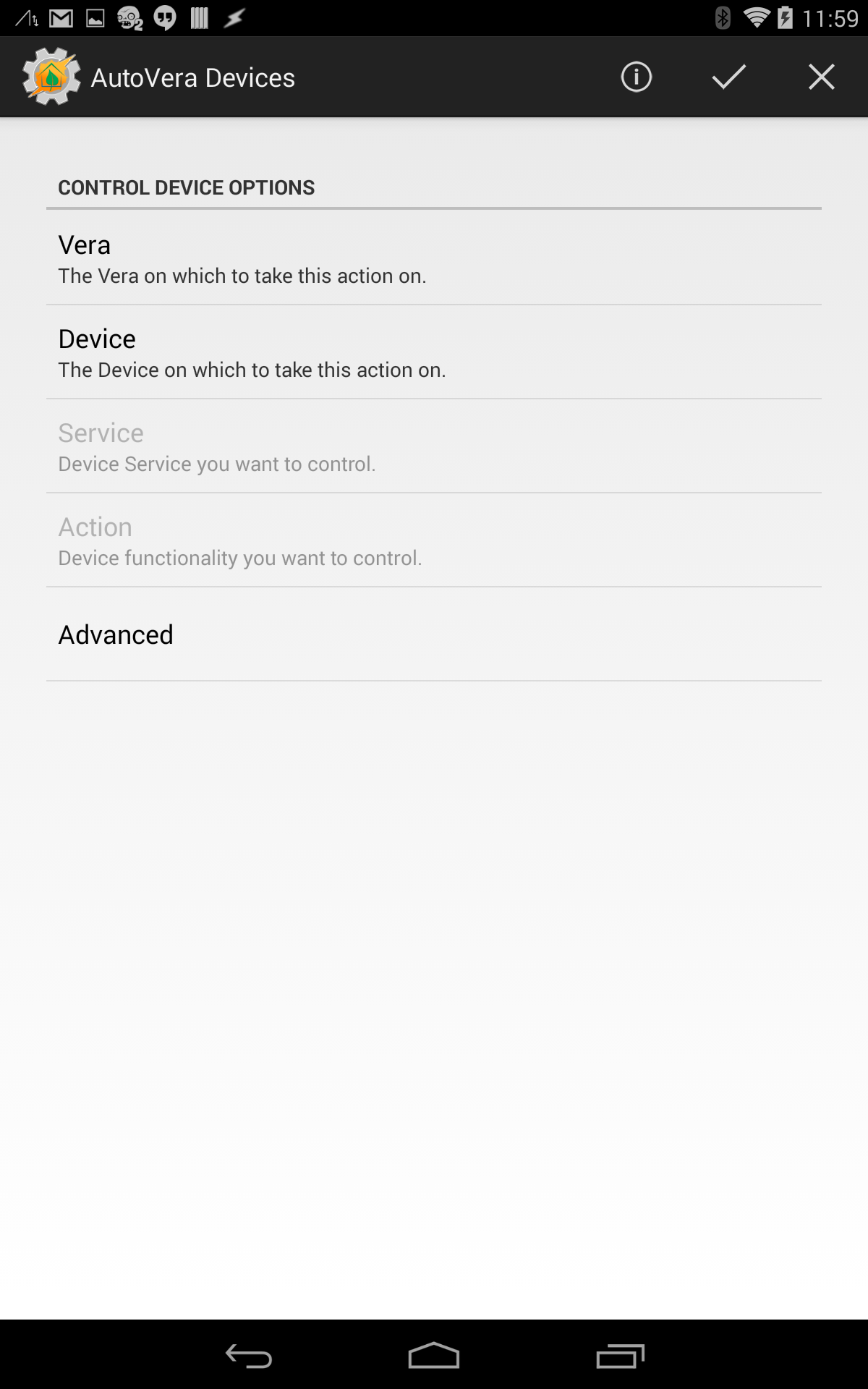Android application AutoVera Unlock Key screenshort