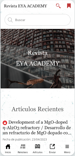 Android application Revista EYA screenshort