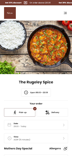 Android application The Rugeley Spice screenshort