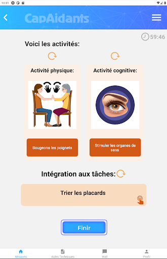 Android application Capaidants screenshort