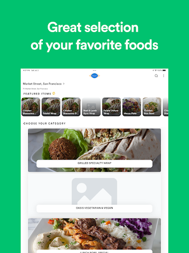 Screenshot of Oasis Grill