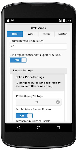 Android application Zenseio Device Configuration screenshort