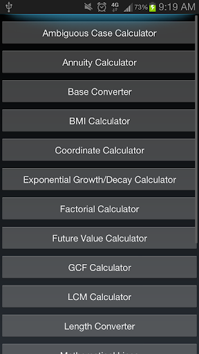 Android application The Calculator App screenshort