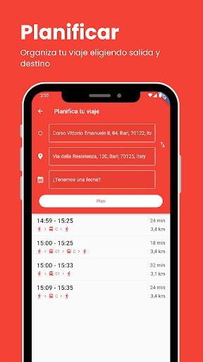 Vista previa de la aplicación