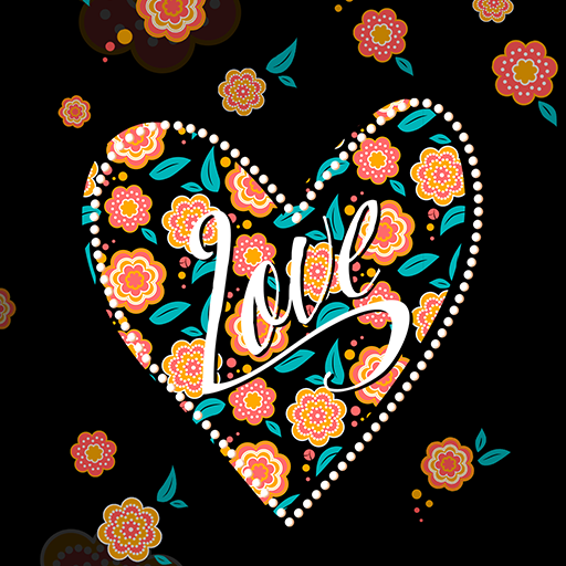 4K Wallpaper HD - Heart Flower logo