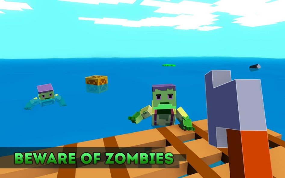Zombie Raft 3D - Зомби Плот Выживание 1.6 APK + Мод (Unlimited money) за Android