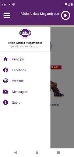Rádio Aleluia Moçambique Screen 2