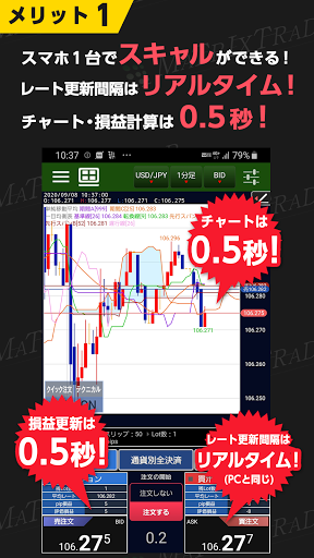 Android application MATRIX TRADER Android バーチャル screenshort