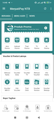 MerpatiPay NTB Screenshot
