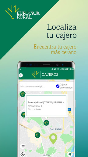 Android application Localiza Tu Cajero screenshort