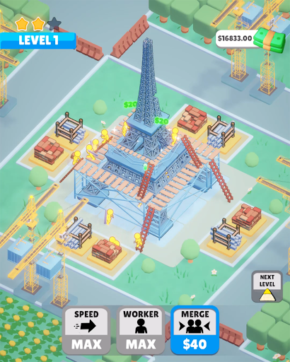 Android application Wonder Builders: Idle Game screenshort