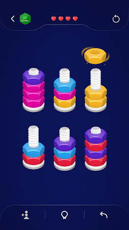Game screenshot ナッツを並べ替える: パズル チャレンジ mod apk
