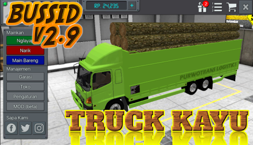 Livery Bussid Mod Truck Kayu 1.5 APK screenshots 2