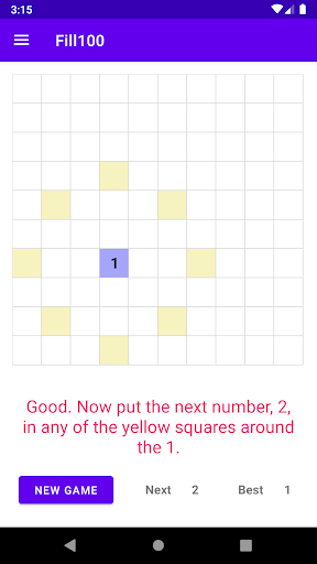 Fill100 Screen 3