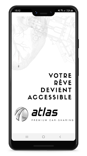 Android application Atlas Car Sharing screenshort