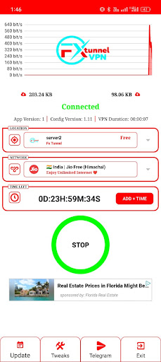 Android application Fx Tunnel vpn - Super Fast Net screenshort