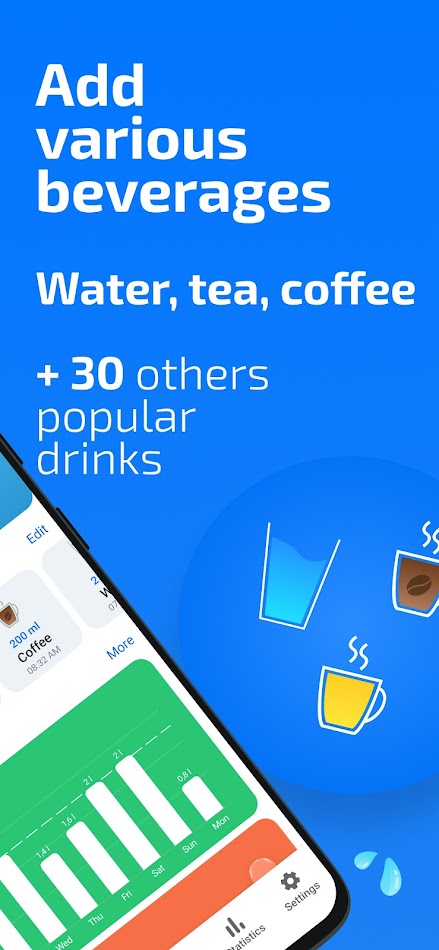 #3. My Water: Daily Drink Tracker (Android) By: My Water Drink Tracker Oy